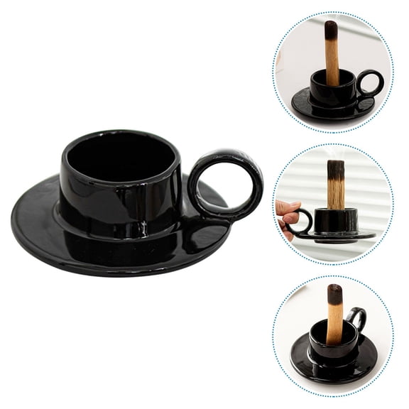 FRCOLOR Votive Candle Holders Banquet 12.00X10.50X4.50CM Black