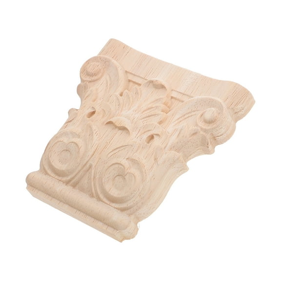 FRCOLOR Wall Decor for Living Room Carved Wood Corbels 10.00X10.00X1.70CM Khaki