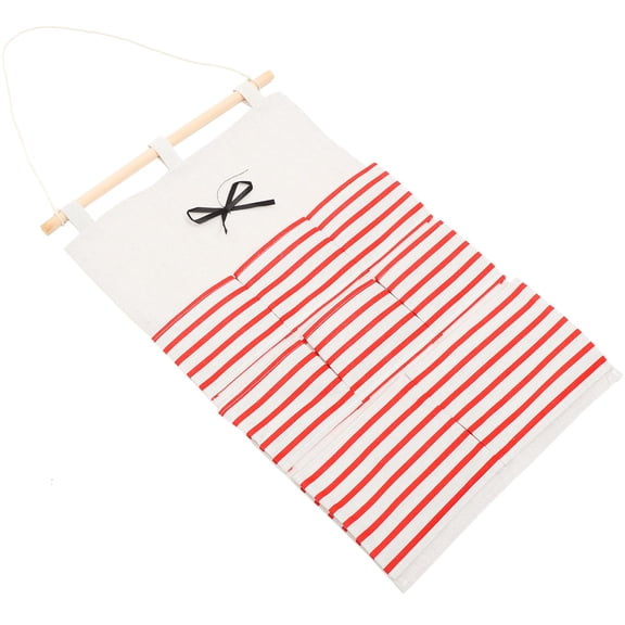 PAMINGONO Hanging Storage Pouches Wood Waterproof 1Pack 22.4X13.6In
