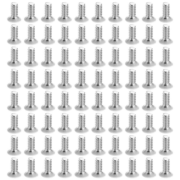 PAMINGONO Outlet Plate Screws White Carbon Steel 200Pcs 0.4x0.2In For Corridor Home Decoration