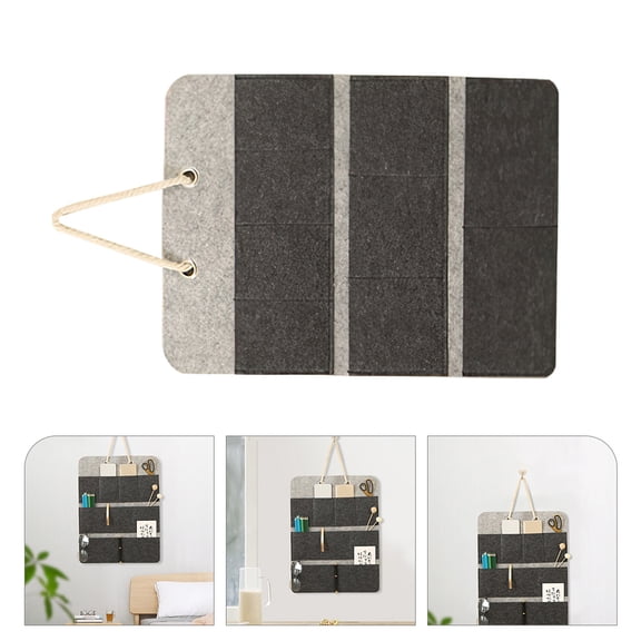 FRCOLOR Wardrobe Bag Display Wall Pocket Closet Hangers Space Saver Organizer Black