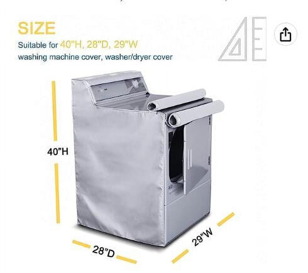 FRCOLOR Washer and Dryer Dust Cover Top Washing Machine Cover Laundry Dryer  Protect Cover 