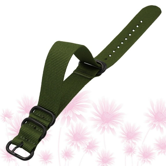 FRCOLOR  Watch Straps Band Nylon Canvas Adjustable Watchstrap Green Miss