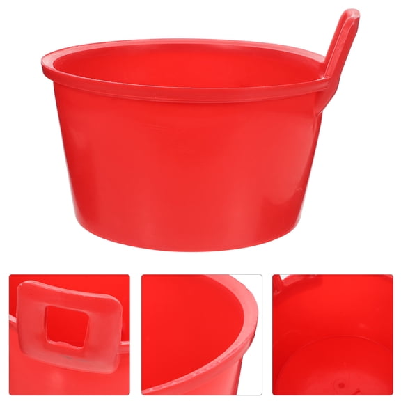 KAKOWELY Water Ladle Plastic Red 1Set 10.4In