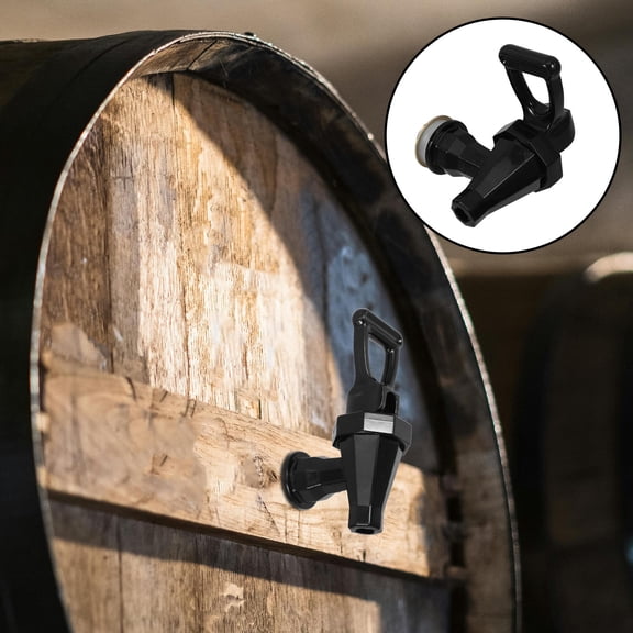 FRCOLOR Black Water Cooler Spigot Beverage Dispenser Parts Water Valve Lever Tap 1 Set Replacement