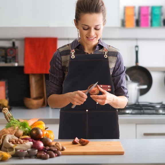 FRCOLOR  Waterproof Adjustable Apron Canvas Men and Women Miss