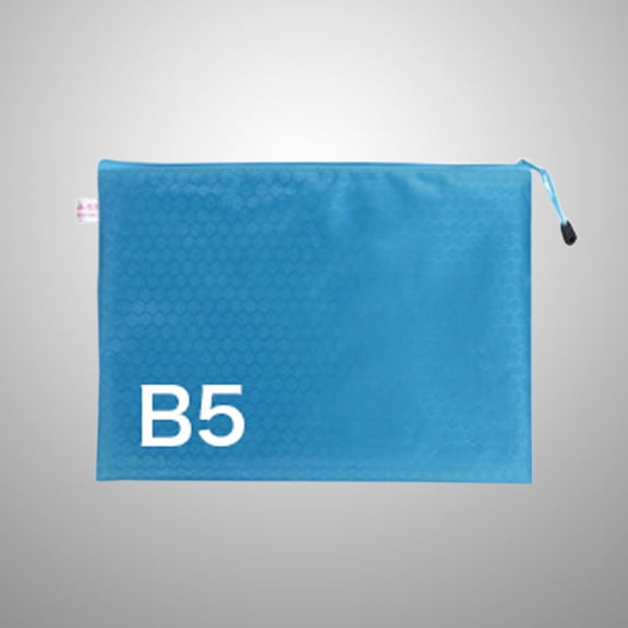 FRCOLOR Waterproof File Bag Fashion Stationery Organizer PVC File Bag Blue