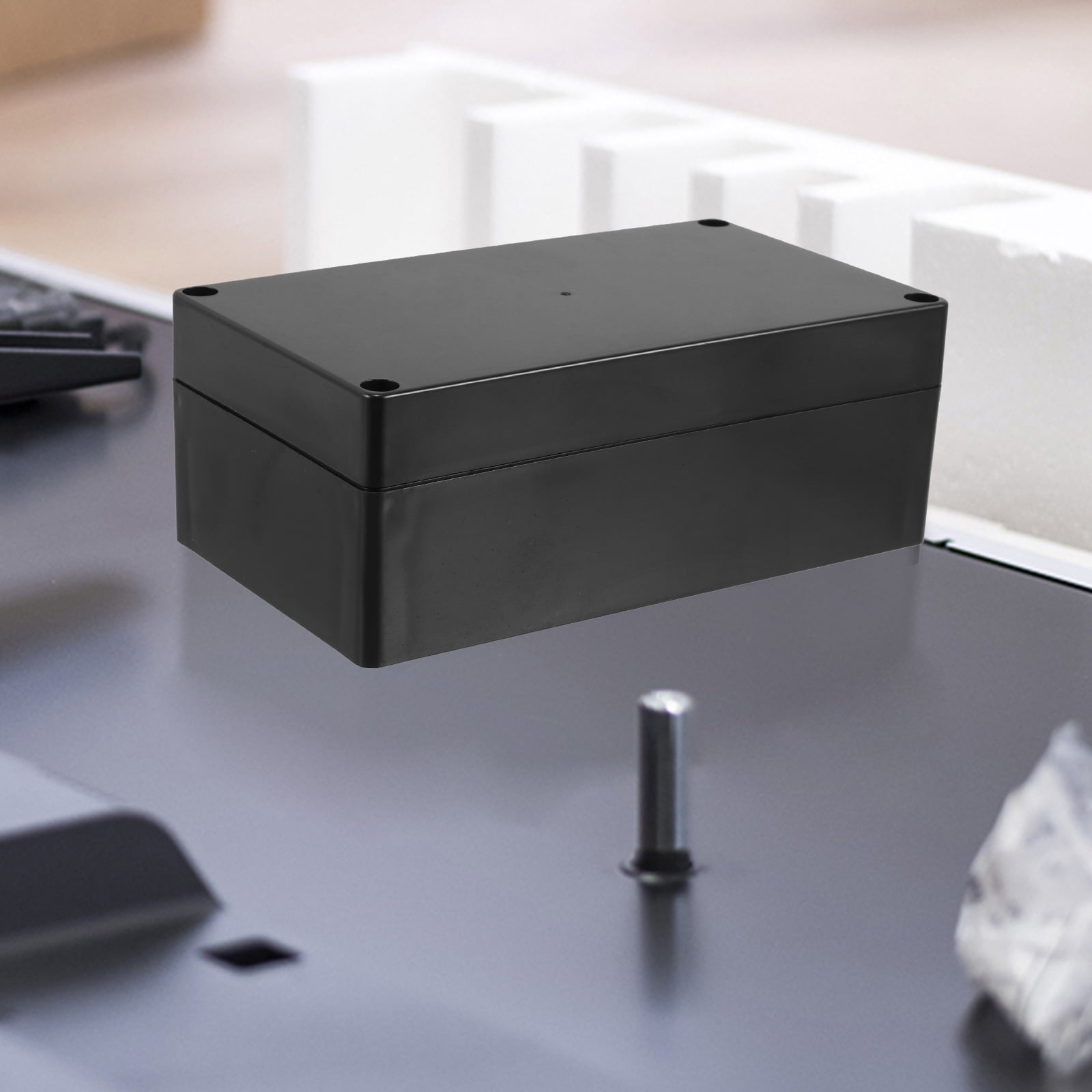 Aexit 80x80x50mm Waterproof Electrical Junction Box - IP44 ABS Project Enclosure