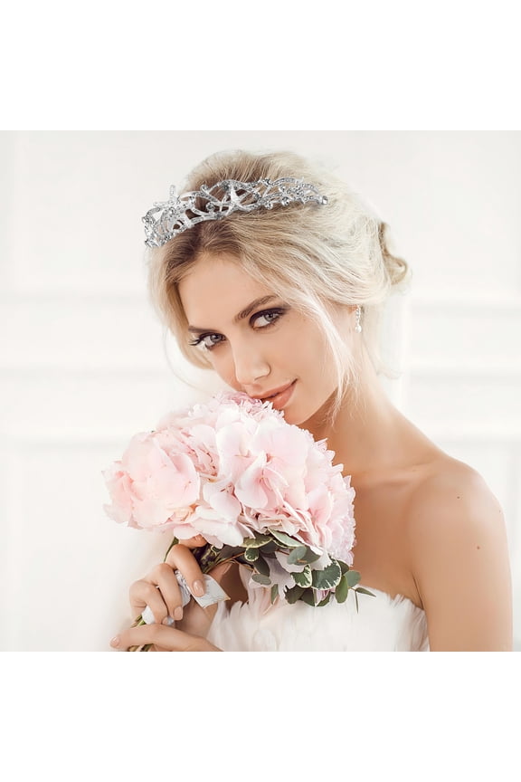Bridal Hair Accessory Fashion Crown 1Pack 8.3In