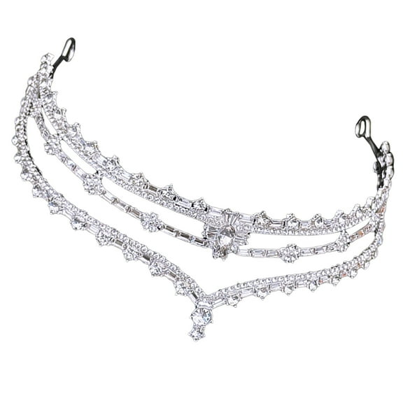 FRCOLOR  Wedding Headdress Hair Accessories for Brides Decorations Bachelorette Party Supplies Miss Silver