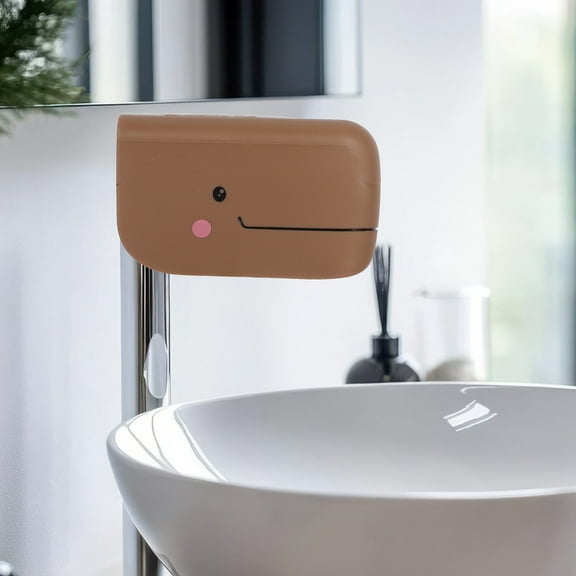 FRCOLOR Whale Silicone Faucet Cover For Bathtub Baby Safety Spout Protector Cute Bath Tub Faucet Guard Baby Bath Spout Cover Bathtub Splash Guard For Kids Bathroom Accessories