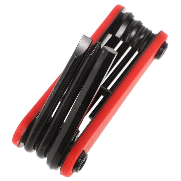 FRCOLOR Multi Color Durable Steel 6-in-1 Combination Hand Tool for Bike Repair and Car Maintenance