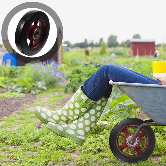 FRCOLOR Wheels Sand for Wagon Garden Cart Wheelbarrow Replacement Tire Trolley