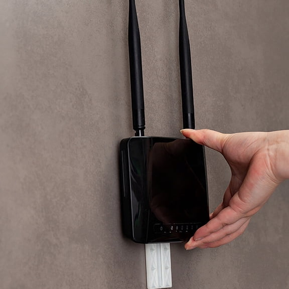 FRCOLOR White ABS Socket Hanger for Home Use with Adhesive Design No Drilling Needed 4 Pieces