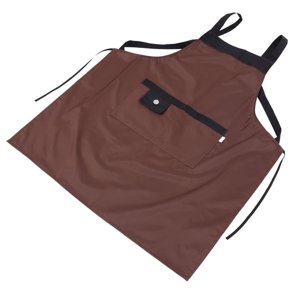 FRCOLOR 1Pack Coffee Square PVC Apron for Bar and Restaurant Waterproof and Oil Proof 37.4x27.6in
