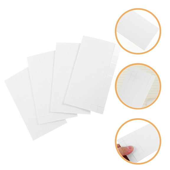 FRCOLOR White EVA Foam Squares with Double Sided Adhesive for DIY Crafts and Card Making Supplies 10 Sheets