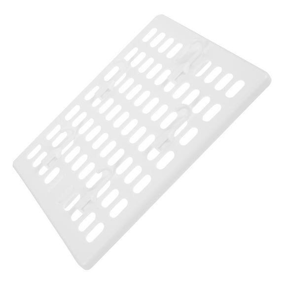 FRCOLOR White Plastic Peg Board for Storage with Multiple Hole Positions and Easy Installation