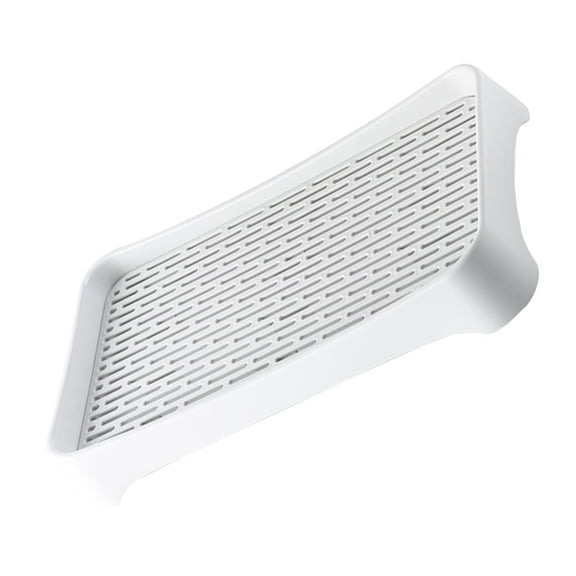 LABSERRON 1Pc White Double Layer Self Draining Tray for Fruits and Vegetables Storage