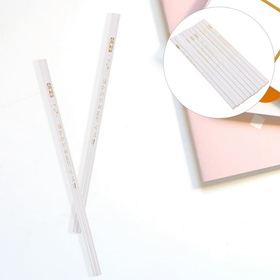 FRCOLOR White Sewing Marking Pencils for Precise Fabric Marking and Notes during Sewing Projects 10pcs