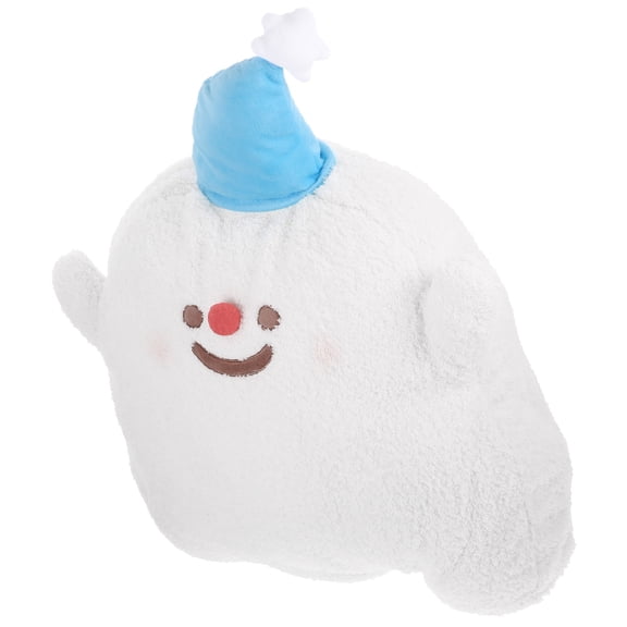 DECOMELODY Elf Shaped Throw Pillow White PP Cotton Sofa Room 1Pcs 19.7x14.6x4.7in