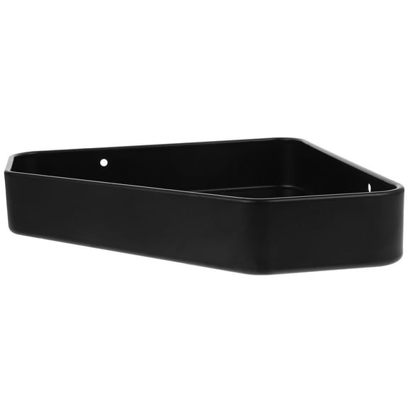 FRCOLOR White Shelf Bathroom Shelf Wall-mounted Shelf Shower Room 32.2X22.9X4.5CM Black