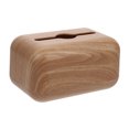 thumbnail image 1 of FRCOLOR  Wicker Imitation Wood Grain Tissue Box Paper Storage Office, 1 of 8