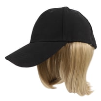 FRCOLOR Wig Hat Women Wig Hat Short Straight Wig with Baseball Cap Hair Accessory for Women,10.24"X5.12"X0.39"