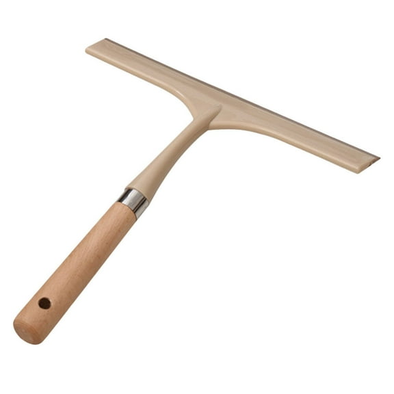 FRCOLOR Window Wiper Squeegees with Wooden Handle Streak Free Handheld Squeegee Cleaner Wiper for Washing Bathroom Floor Glass Windshield,11.61"X10.16"X1.18"