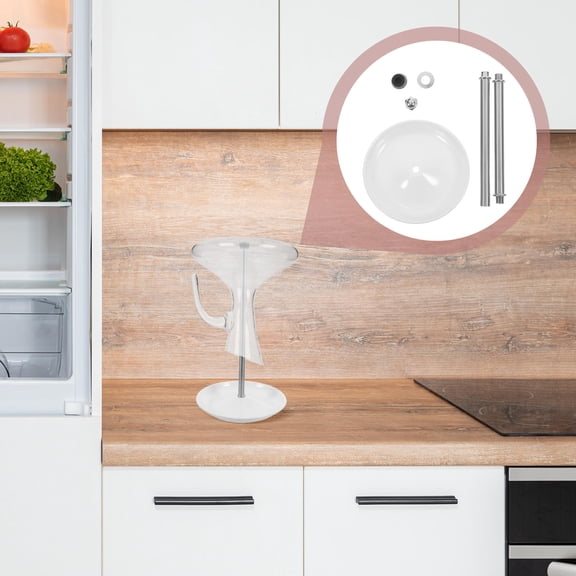 FRCOLOR Wine Decanter Drying Stand with Drip Tray for Home Use 1 Set Includes Rack and Holder for Glasses and Decanters