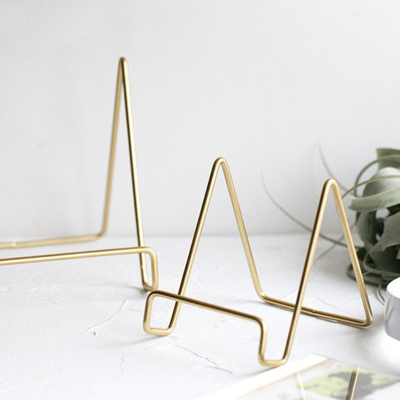 FRCOLOR  Wire Stand Holder Desk Metal Bookshelf Desktop Supporter