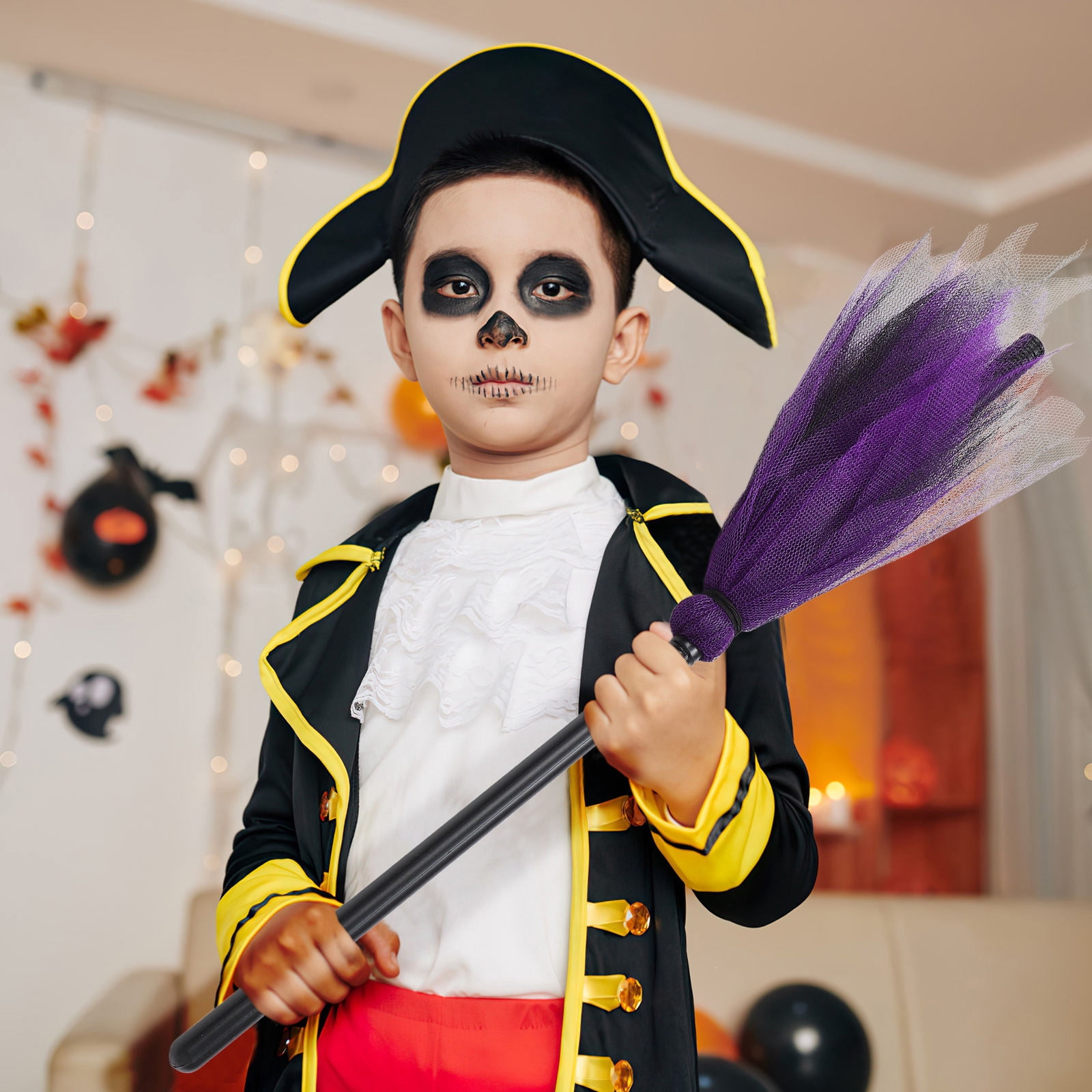 FRCOLOR Witch Broom Decorations Broom Prop For Families 1Pcs - Walmart.com
