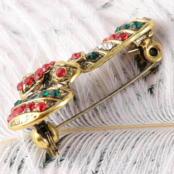 FRCOLOR Women Brooch Rhinestone Brooch Creative Brooch Miss