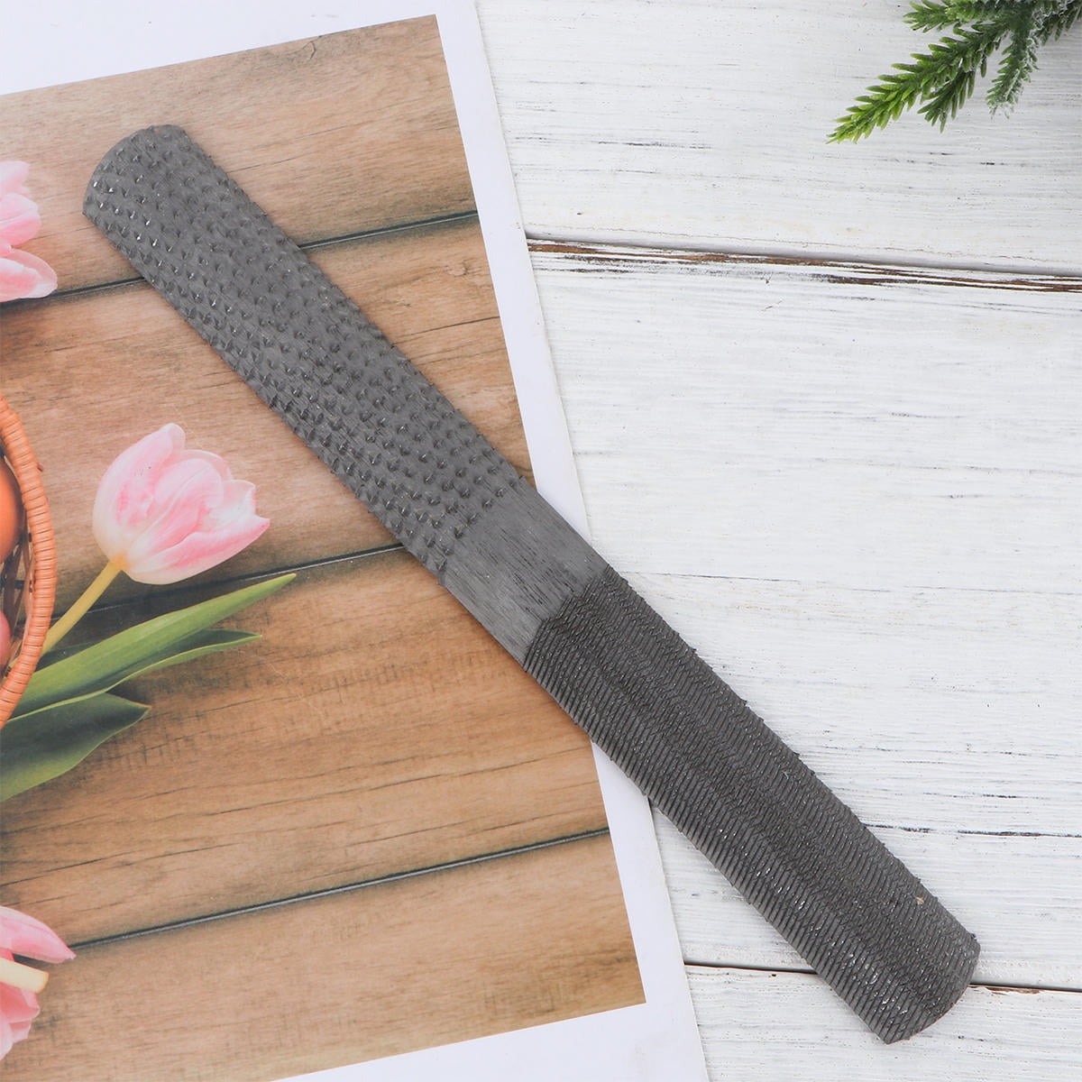 FRCOLOR Wood Rasp File Tool with Steel Material for Shaping Grey Color ...