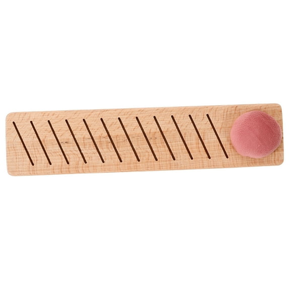 FRCOLOR Wooden Cross Stitch Thread Holder Embroidery Floss Organizer Winding Plate Keeper Sewing Accessory
