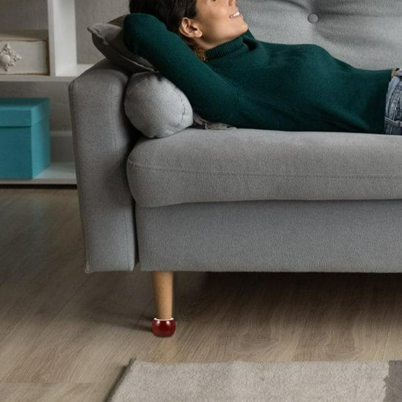 FRCOLOR Wooden Furniture Legs for Sofa Couch Table Brown Home Replacement Legs 4 Pieces 9.84 Inches