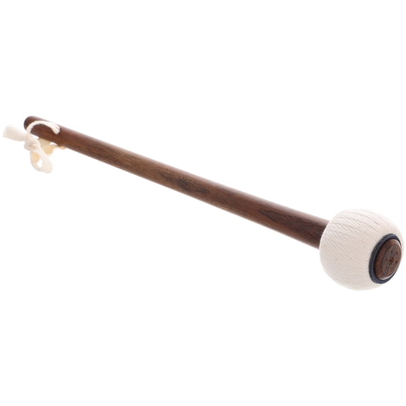 FRCOLOR Wooden Handle Mallet Wooden Drum Mallet for Precision Cloth Tip Mallet for Xylophone Chimes and Gongs Chinese Gong Mallet