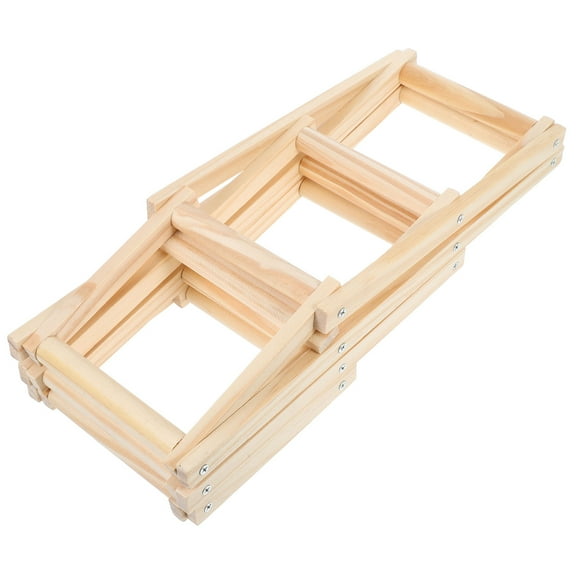 FRCOLOR Wooden Rat Climbing Toys Pet Rat Cage Accessories Wood Climbing Ladder Hamster Educational Toys Hanging Rat Toy For Exploring Chewing Exercising