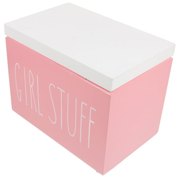 FRCOLOR Wooden Sanitary Napkin Holder Feminine Products Organizer With Lid Pad And Sanitary Napkin Storage Box Bathroom Accessory Small Bathroom Organizer