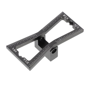 FRCOLOR Multi-Function Woodworking Marking Gauge Tool for Carpentry, Black, Compact Size 6.5 x 3.5 x 2 cm