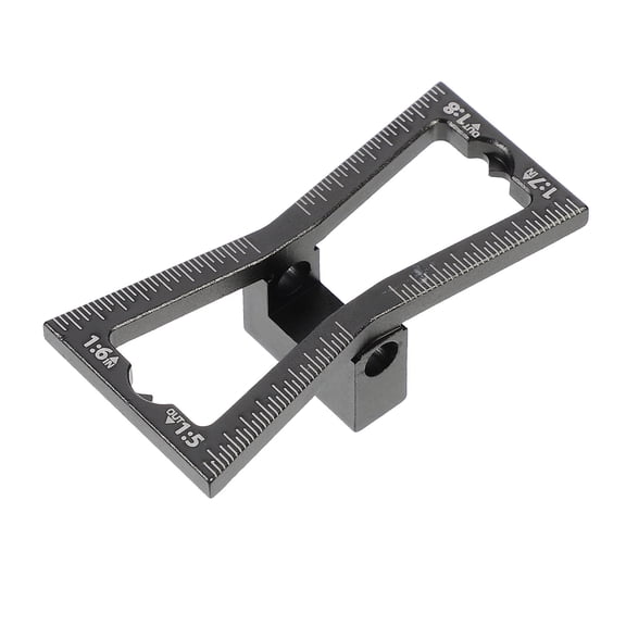 FRCOLOR Woodworking Carpentry Marking Gauge Multi-function Tool 6.50X3.50X2.00CM Black