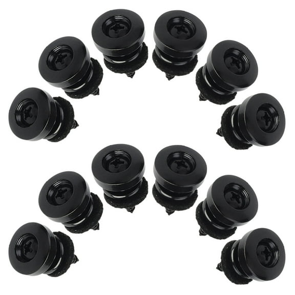 FRCOLOR Worgeous 12pcs Electric Guitar Strap Buttons Bass Strap Locks Security System for Guitar Bass Ukulele
