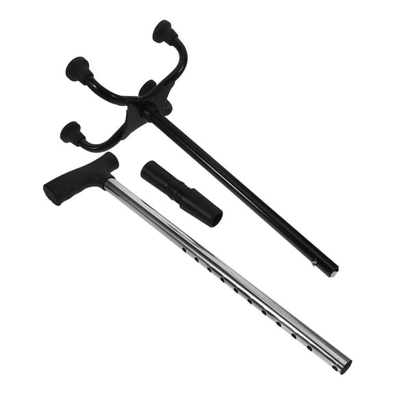 FRCOLOR Worgeous Collapsible Walking Stick for Elderly with Four Prongs Stainless Steel Walking Cane for Stability