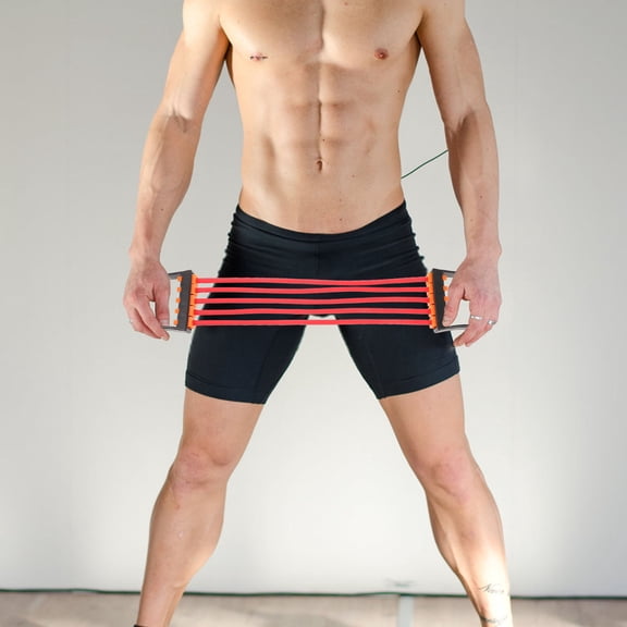 FRCOLOR Work Fitness Equipment Chest Expander Handle Band