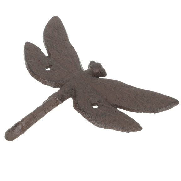 FRCOLOR  Wrought Iron Hook Dragonfly Coat Hooks Wall Mount Holder Clothes Hangers