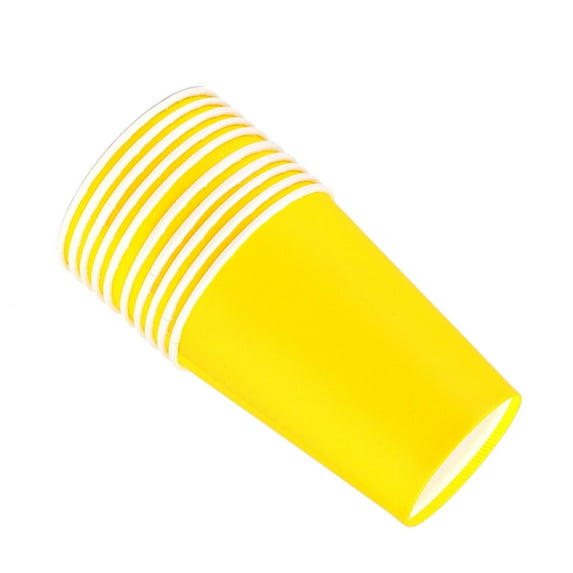 LABSERRON DIY Paper Cups Yellow 100Pcs 2.8x2.8x3.3in
