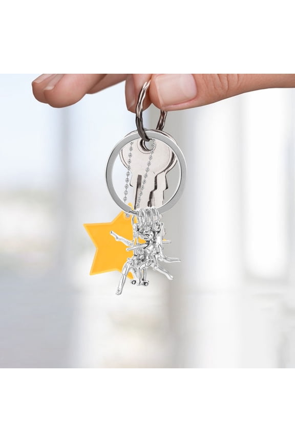 Zinc Alloy Gymnastics Keychain Pendant Cute Keychain Accessories For Sports Enthusiasts Gymnastics Keychain Charm For Athletes Sports Keychain Ornament