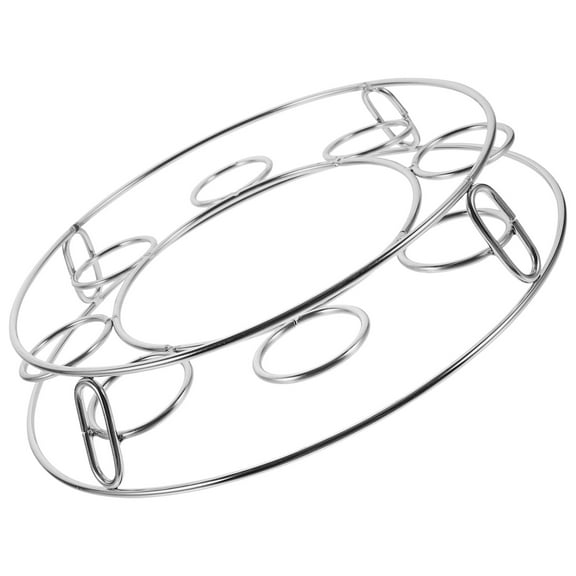 WASHWEPE Pan Metal Rack Stainless Steel Silver 1Pcs Food Steam Rack