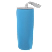 FRCOLOR cup sets Insulated Drinking Bottle Sleeve 550ml Water Bottle Cozy Warm Coverportable Handle Bottle Cup Carrier Bag Lake Blue,7.48"X2.68"X0.79"