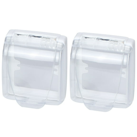 PAMINGONO Transparent Doorbell Cover 2Pcs Rainproof Snowproof