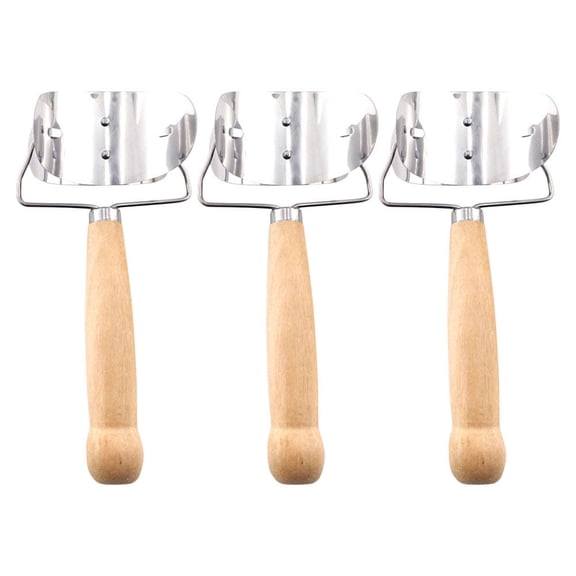 Unbranded Stainless Steel Dumpling Skin Maker with Handle for Home Use Assorted Color 3Pcs